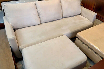 米白麂皮三人沙發 米白麂皮沙發